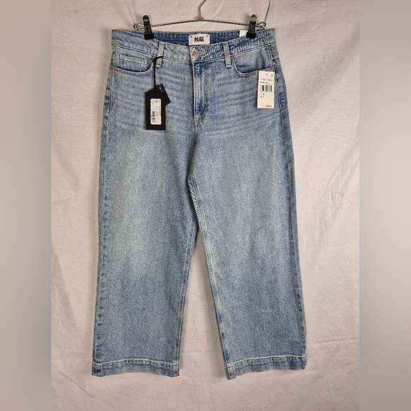 NWT PAIGE NELLIE HIGH-RISE CULOTTE JEANS IN EVERLONG NWT WOMEN'S - Main Image